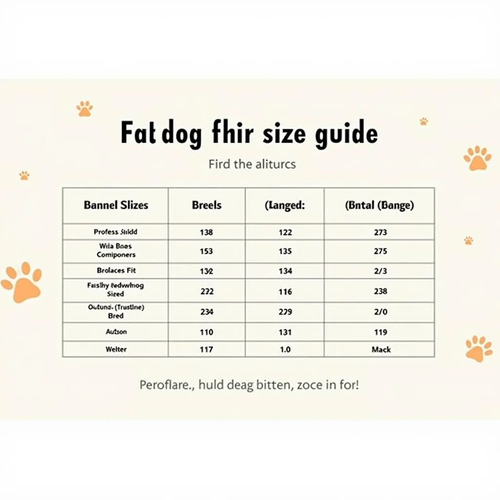 Desert Dogs Merchandise Size Guide - Dog Clothing and Accessories