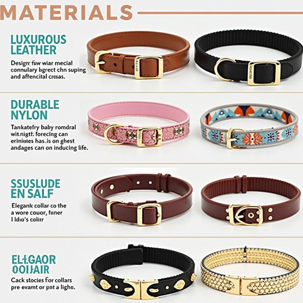 Durable and Stylish Materials for Designer Dog Collars