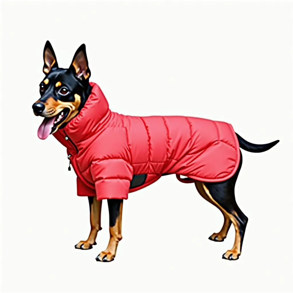 Stylish puffer jacket for dogs providing warmth and comfort