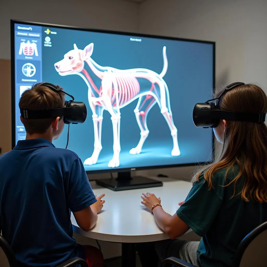 Virtual reality simulations are transforming the study of canine anatomy