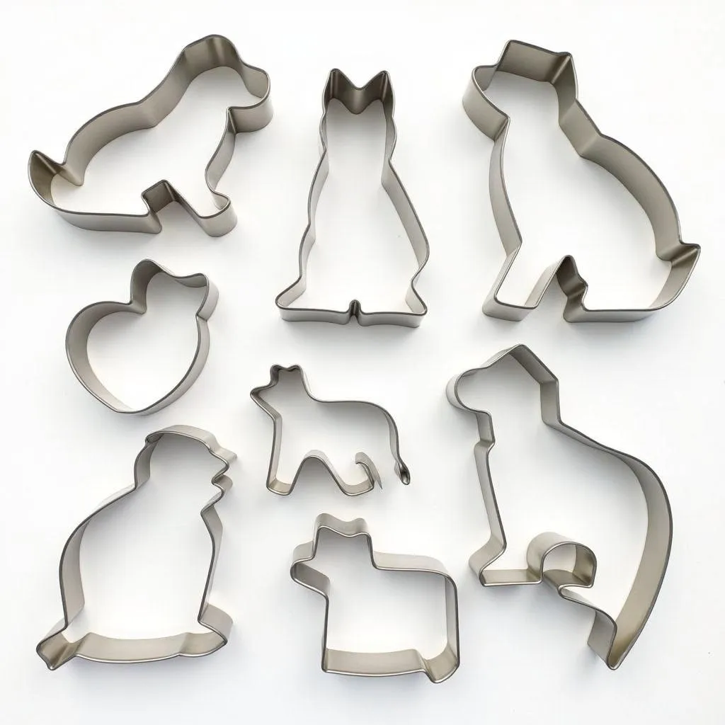 Assortment of Dog and Cat Cookie Cutters