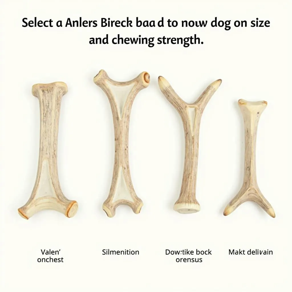 Choosing the right size of dog antlers