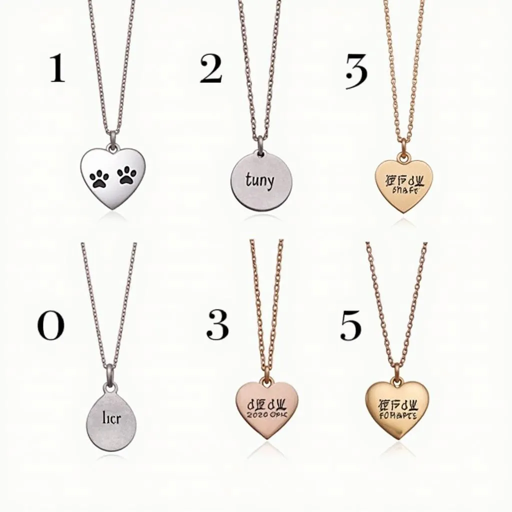 Types of dog ashes necklace designs