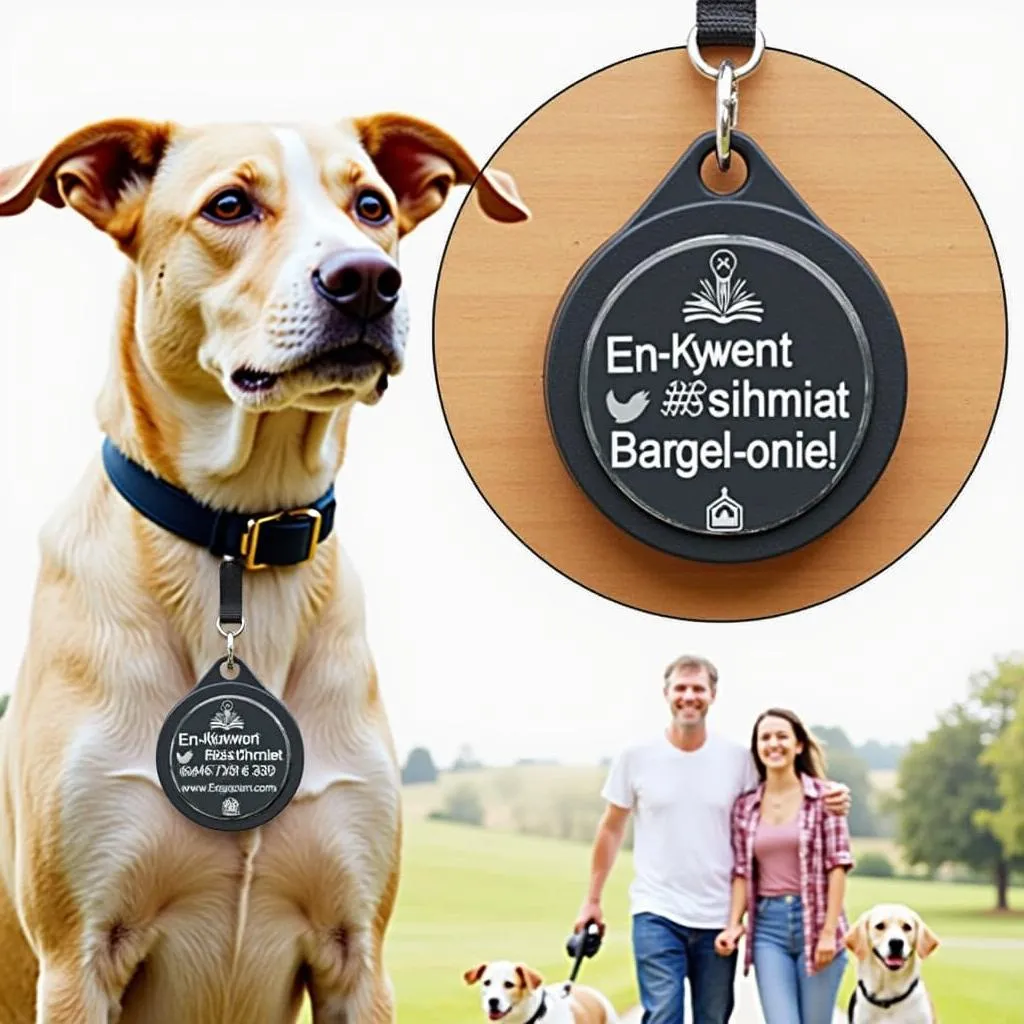 Dog badge reel for safety and convenience