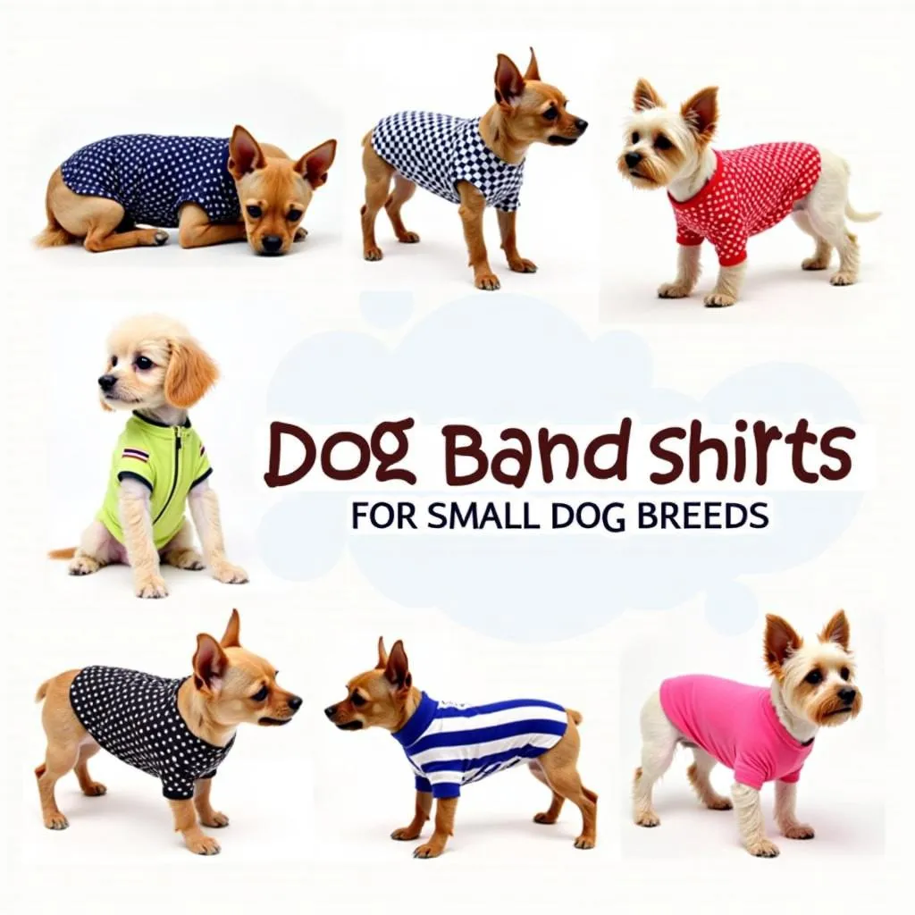 Cute Dog Band Shirts for Small Breeds