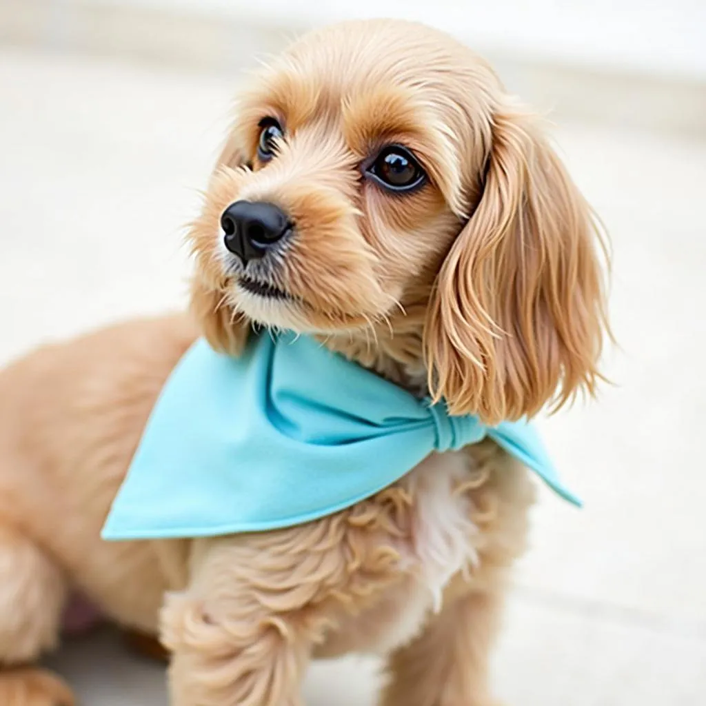 Dog Bandana for Collar on a Small Dog