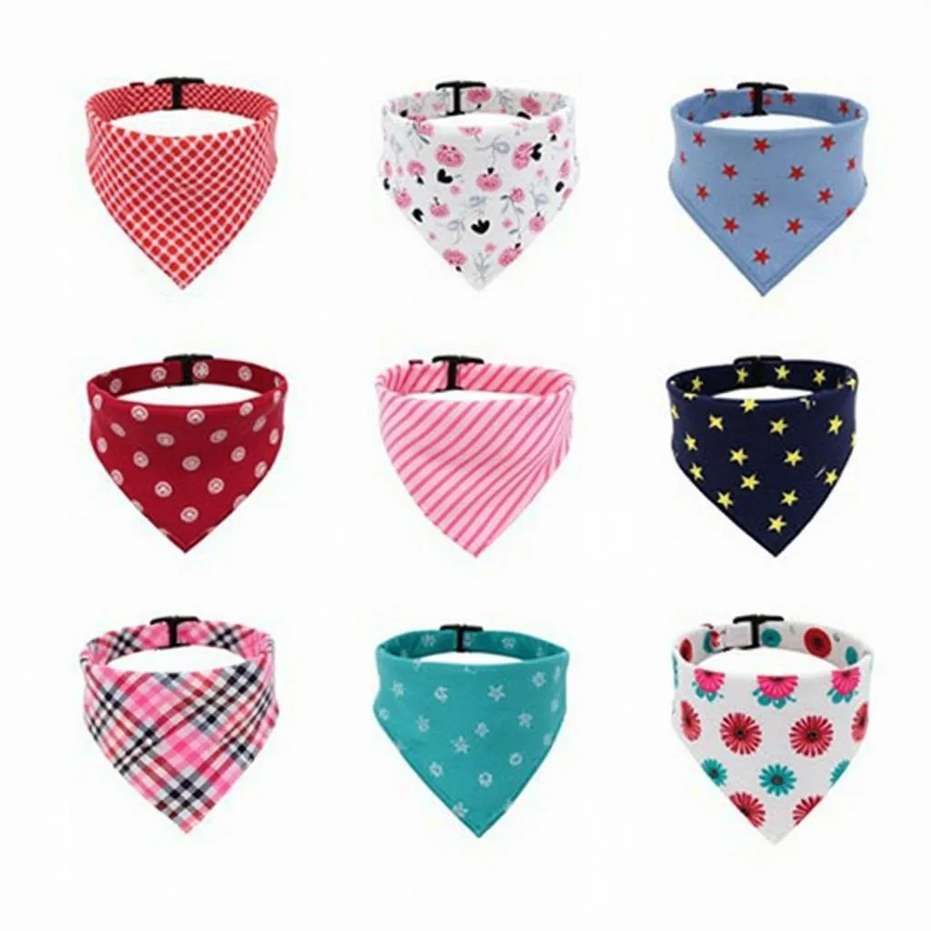 Different Styles of Dog Bandanas for Collars