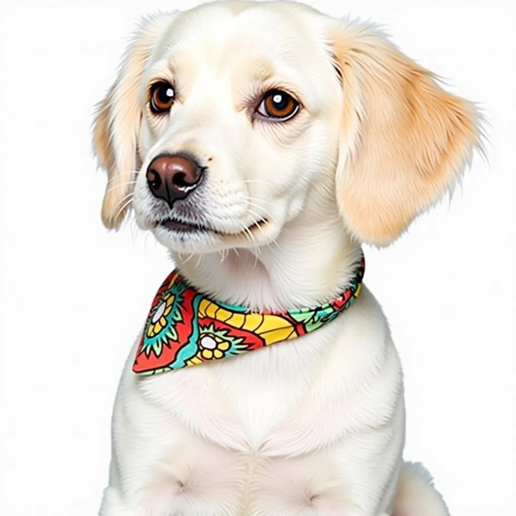 Dog bandana collar for stylish and playful dogs