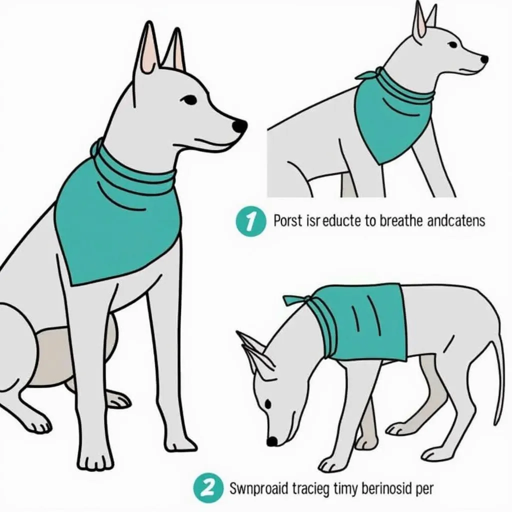 How to fit a dog bandana properly