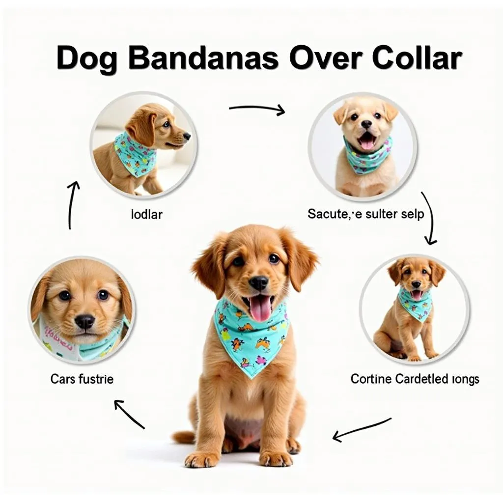 Dog bandanas over the collar, stylish and practical choice for your furry friend