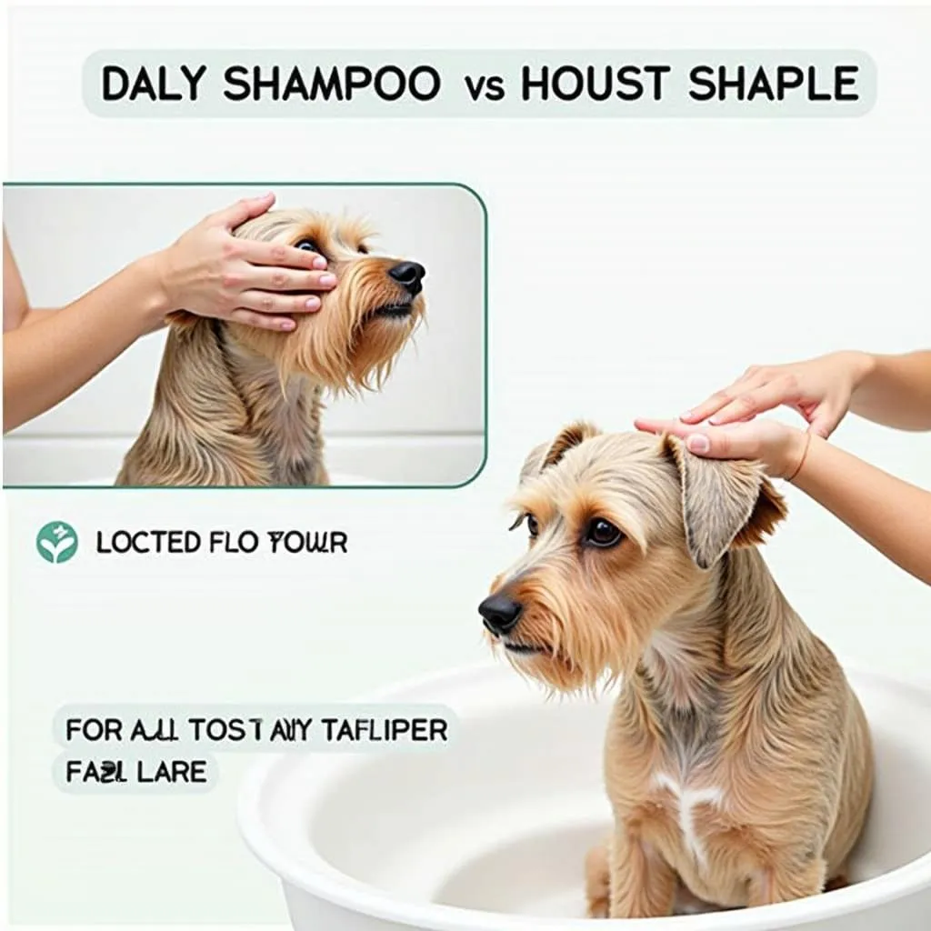 Dog Bathing with Bark2Basics Shampoo