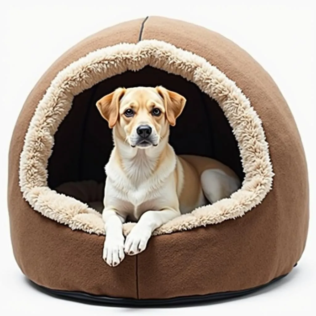 Dog bed house size, material, and style