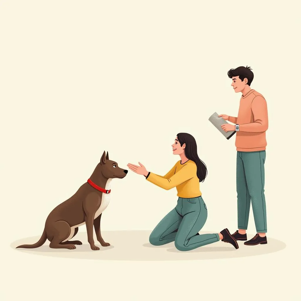 Dog Training and Behavior Illustration