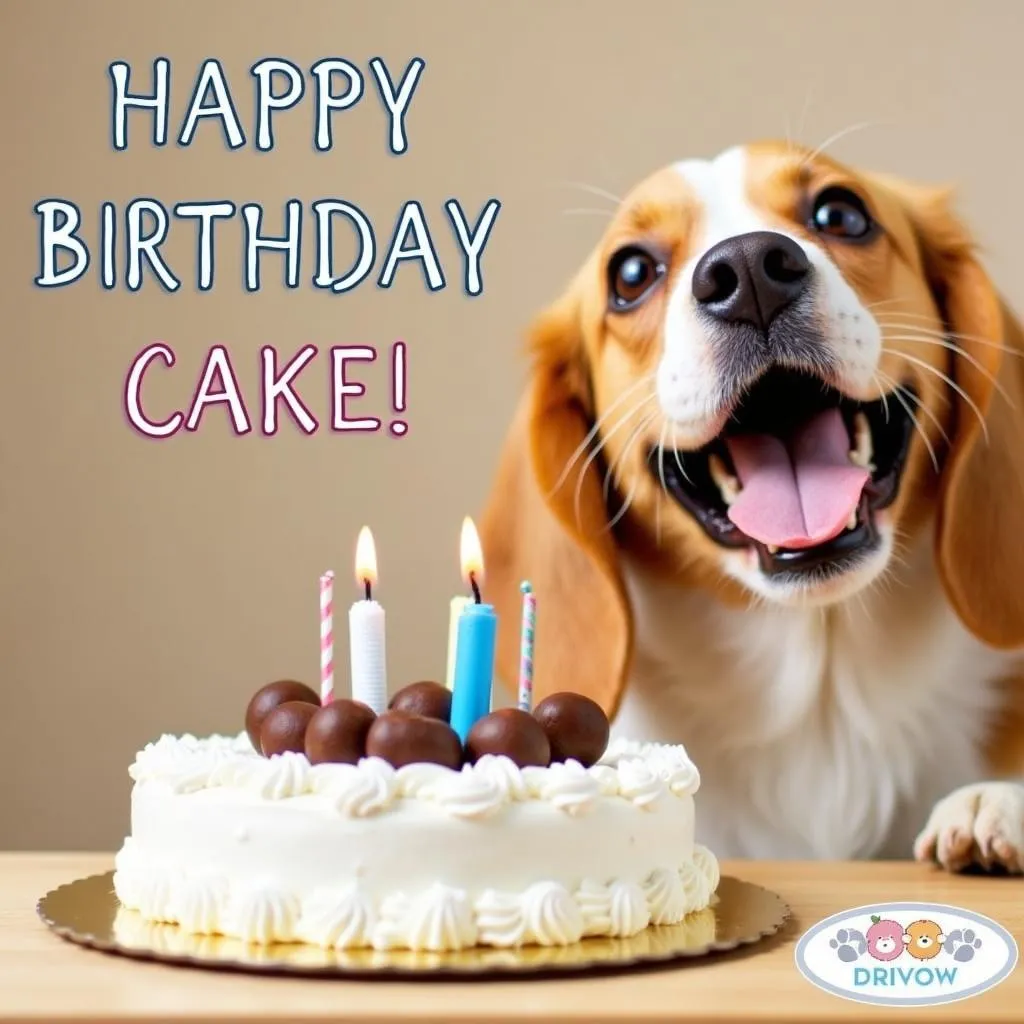 Dog birthday cake delivery service for a special celebration