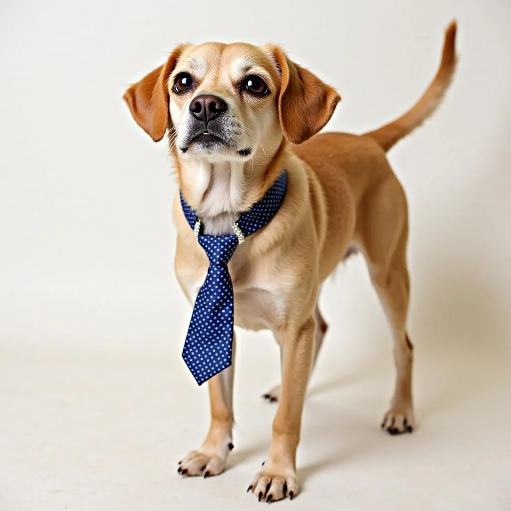 Dog Bling Collar with Tie