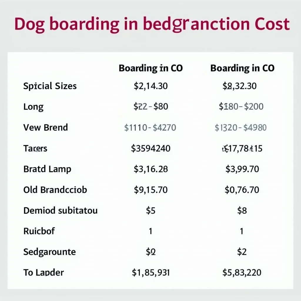 Dog Boarding Costs in Grand Junction, CO