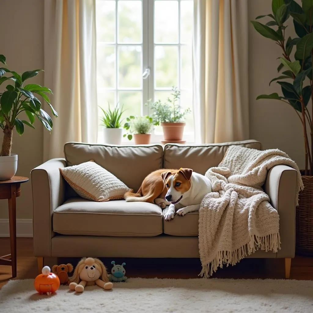 Dog boarding in a home setting in Studio City