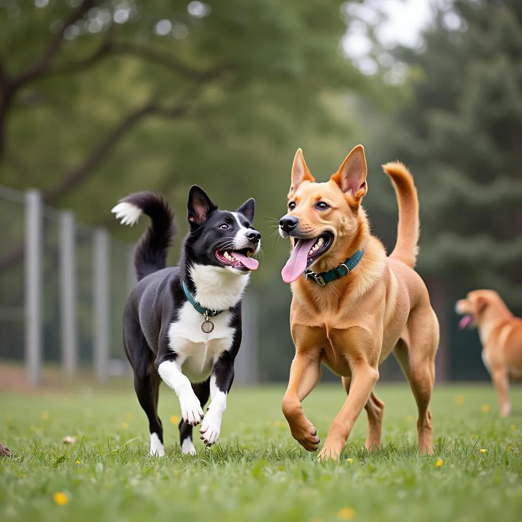 Playtime at a Dog Boarding Facility in Libertyville