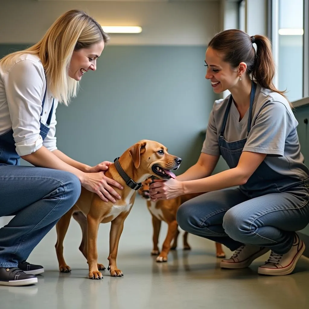 Dog boarding facility in Niagara Falls featuring clean, well-maintained, and safe environment with experienced and passionate staff