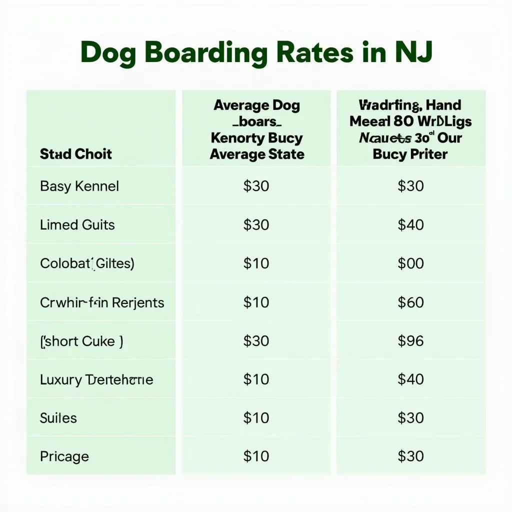 Dog Boarding Costs in New Jersey