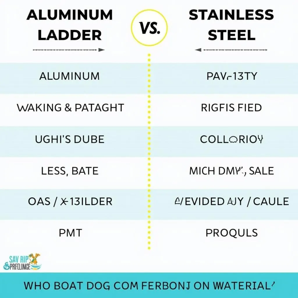 Dog Boat Ladder Material Comparison: Aluminum vs. Stainless Steel