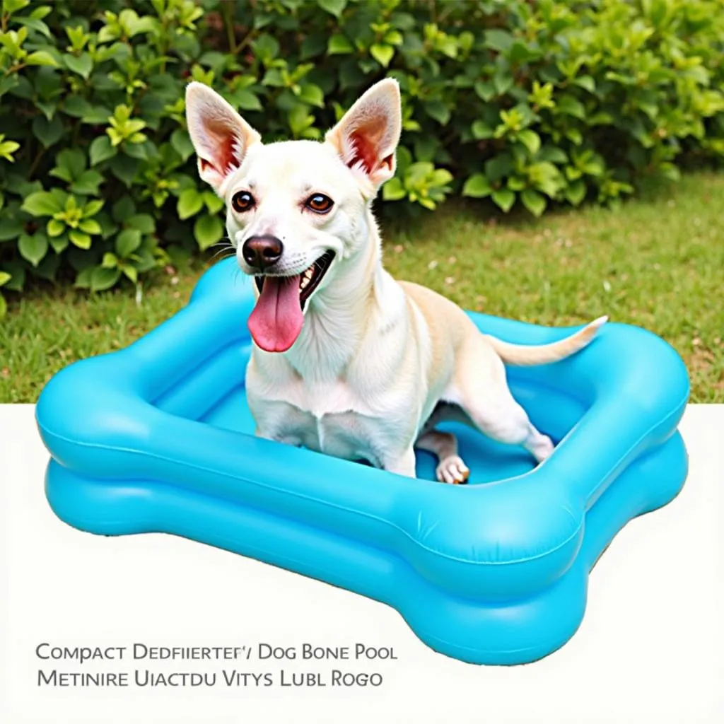 Dog bone pool for small dogs