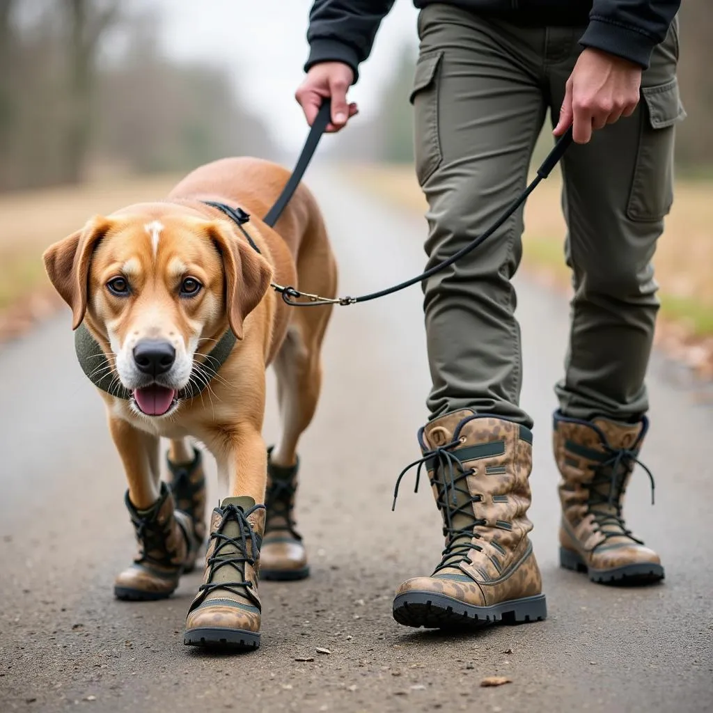 Dog Boots for Hunting: Gradual Increase in Boot Wearing Time