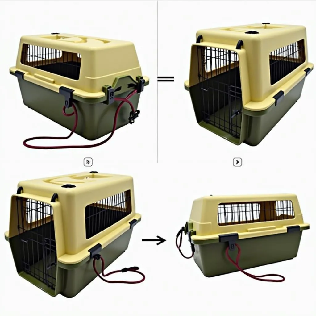 Dog Box with Leash Attachment