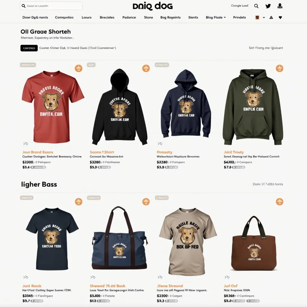 Dog brand clothing for humans: Online stores