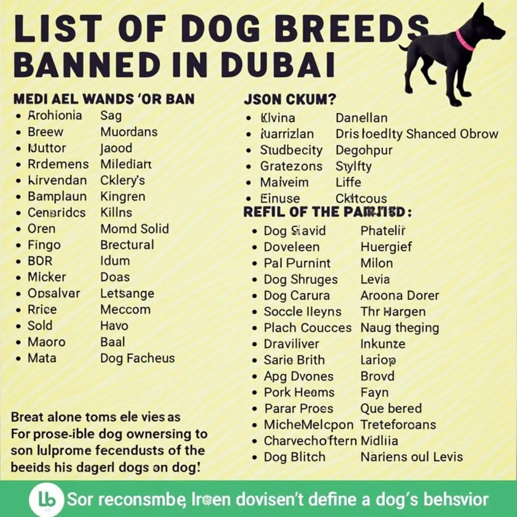 Dog Breeds Banned in Dubai: A Comprehensive List