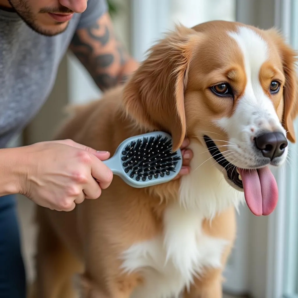 Regular Dog Brushing for Healthy Fur