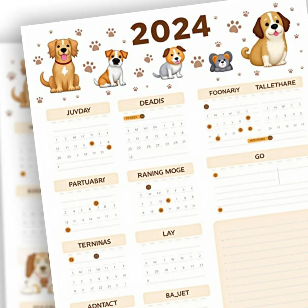 Dog Calendar Ideas and Inspiration for 2024