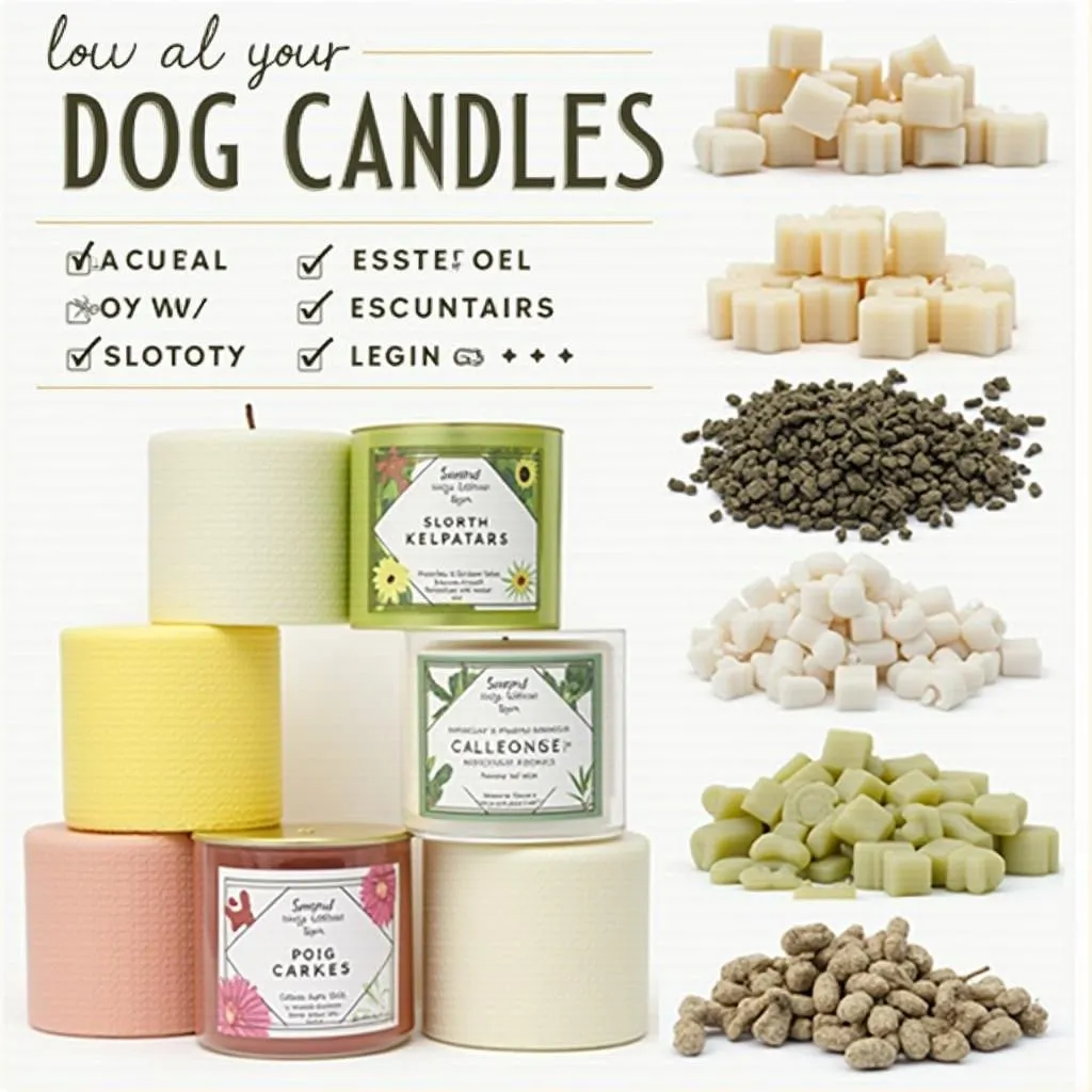 Dog candles made with natural ingredients