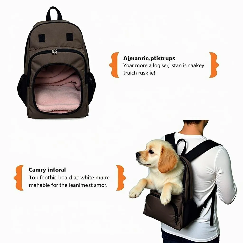 Comfortable dog carrier backpack for dachshunds