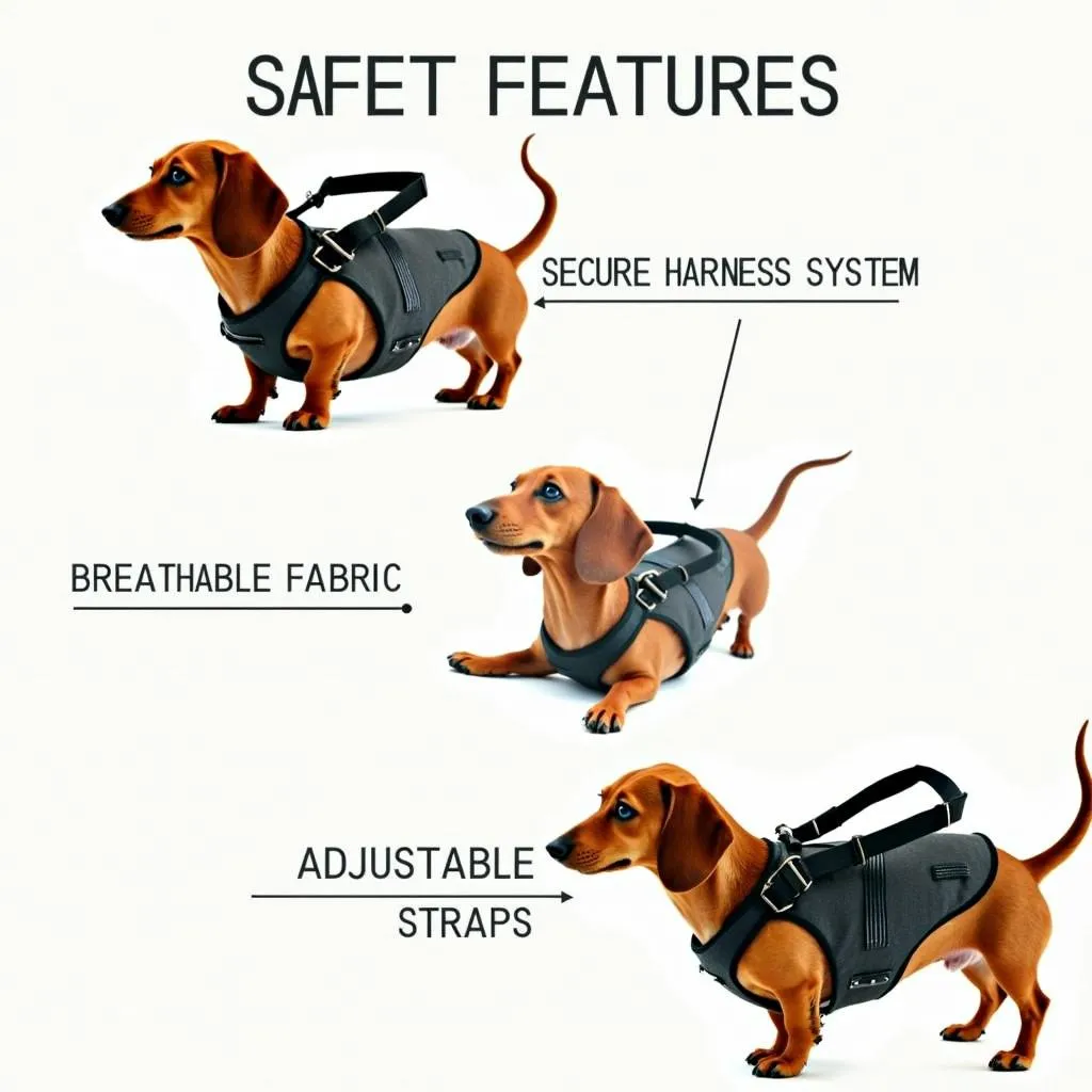 Safety features of a dog carrier backpack