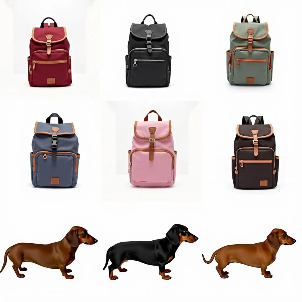 Stylish dog carrier backpack for dachshunds