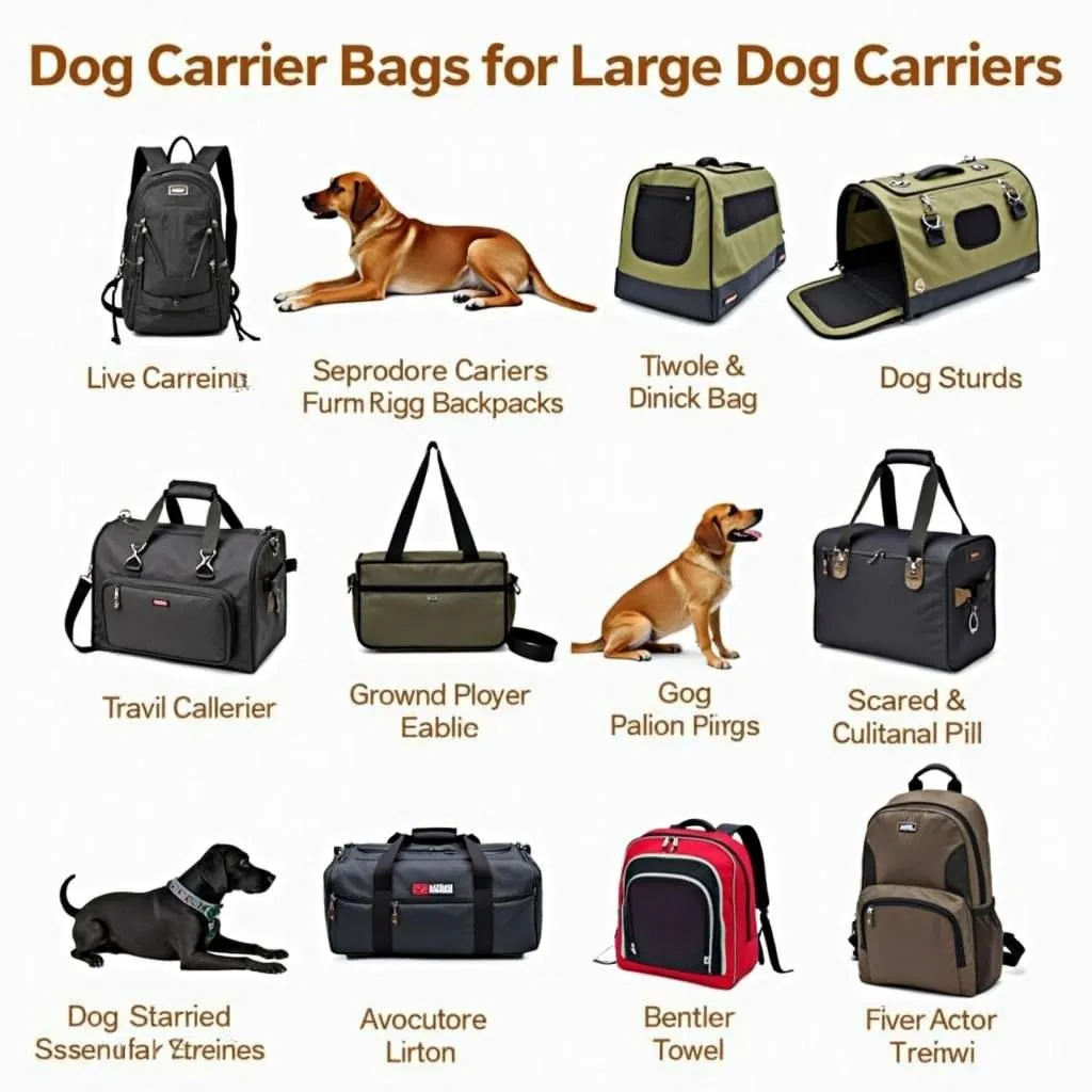 Dog carrier bag for large dogs - features and types