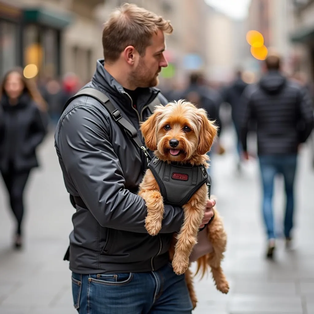 Dog carrier vests provide safety and security for small dogs