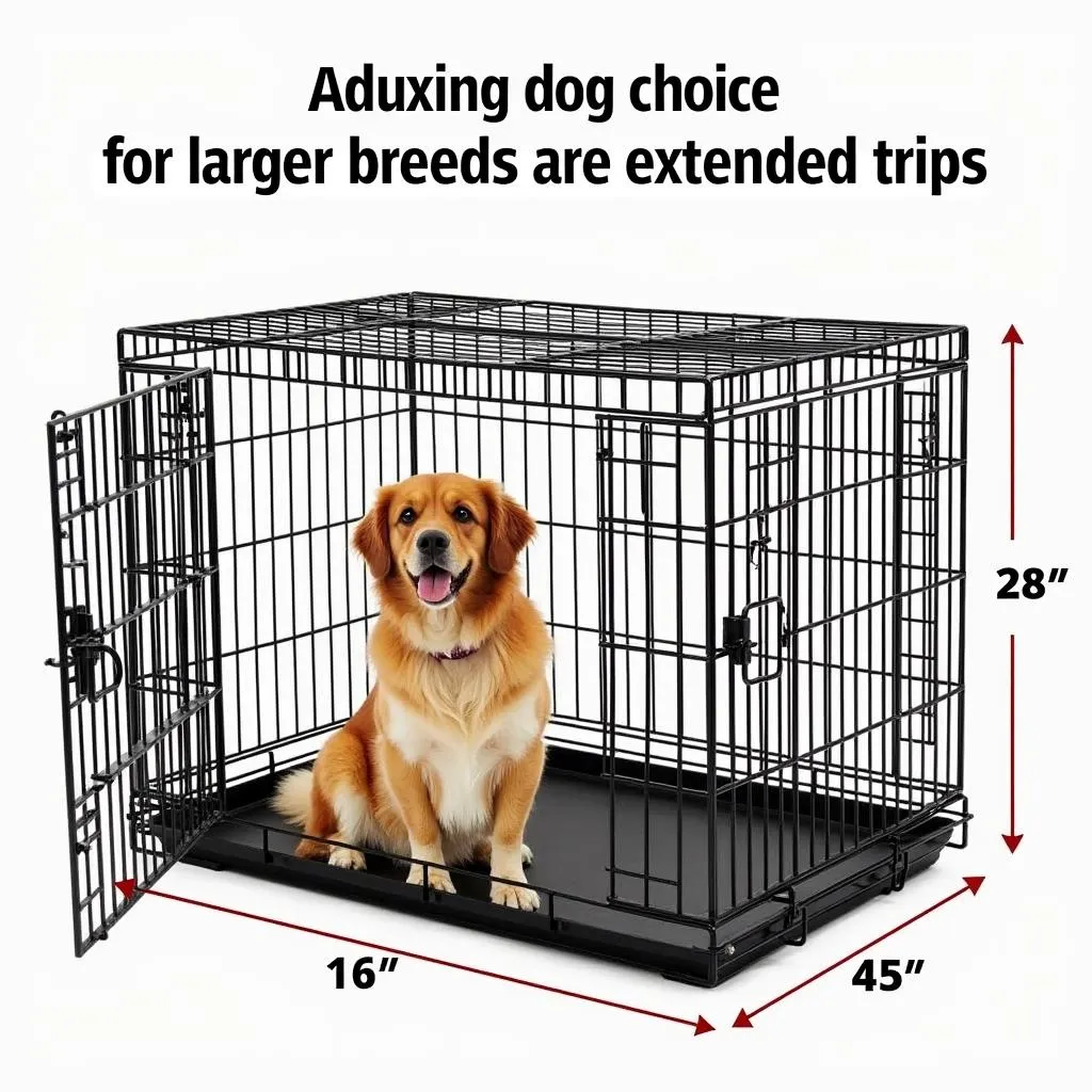 Large Dog Crate for Traveling