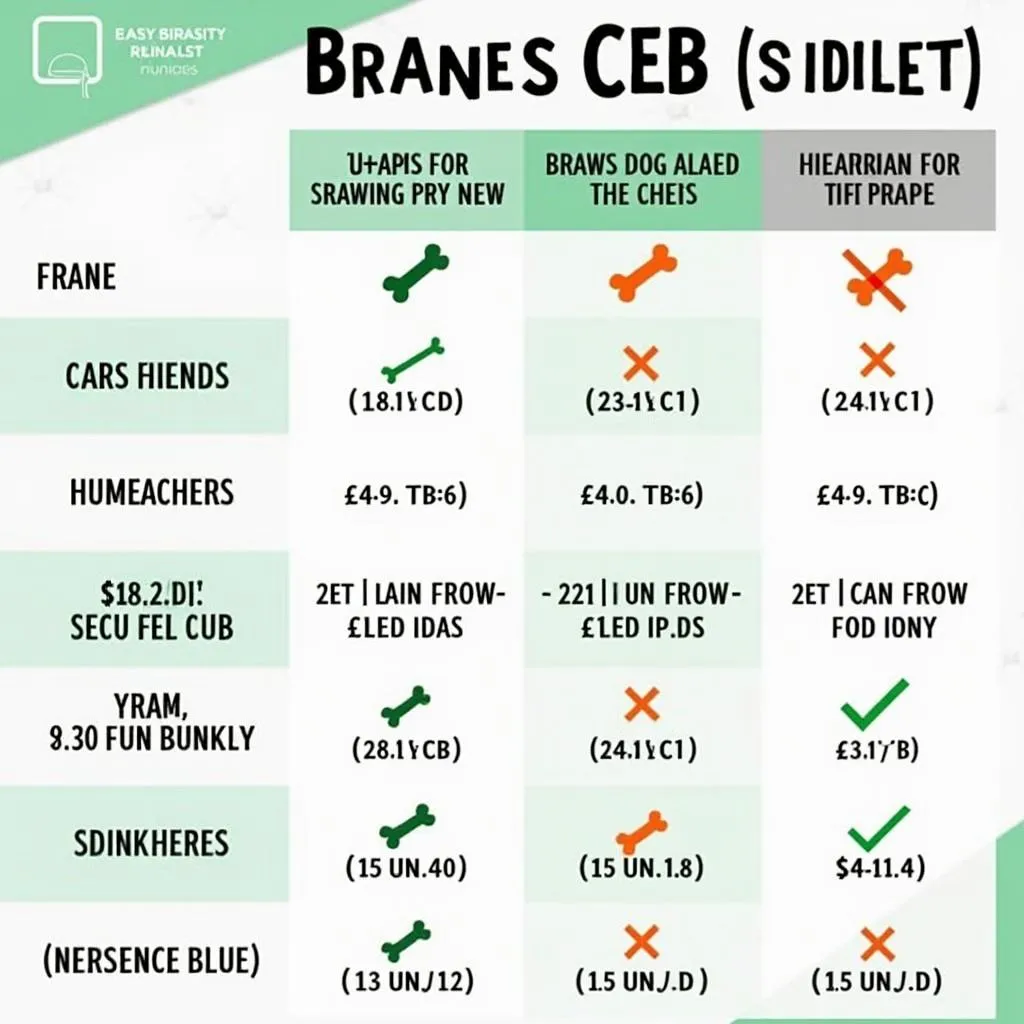 Best Dog Chews Brands Comparison Chart: A Guide for Choosing the Right One