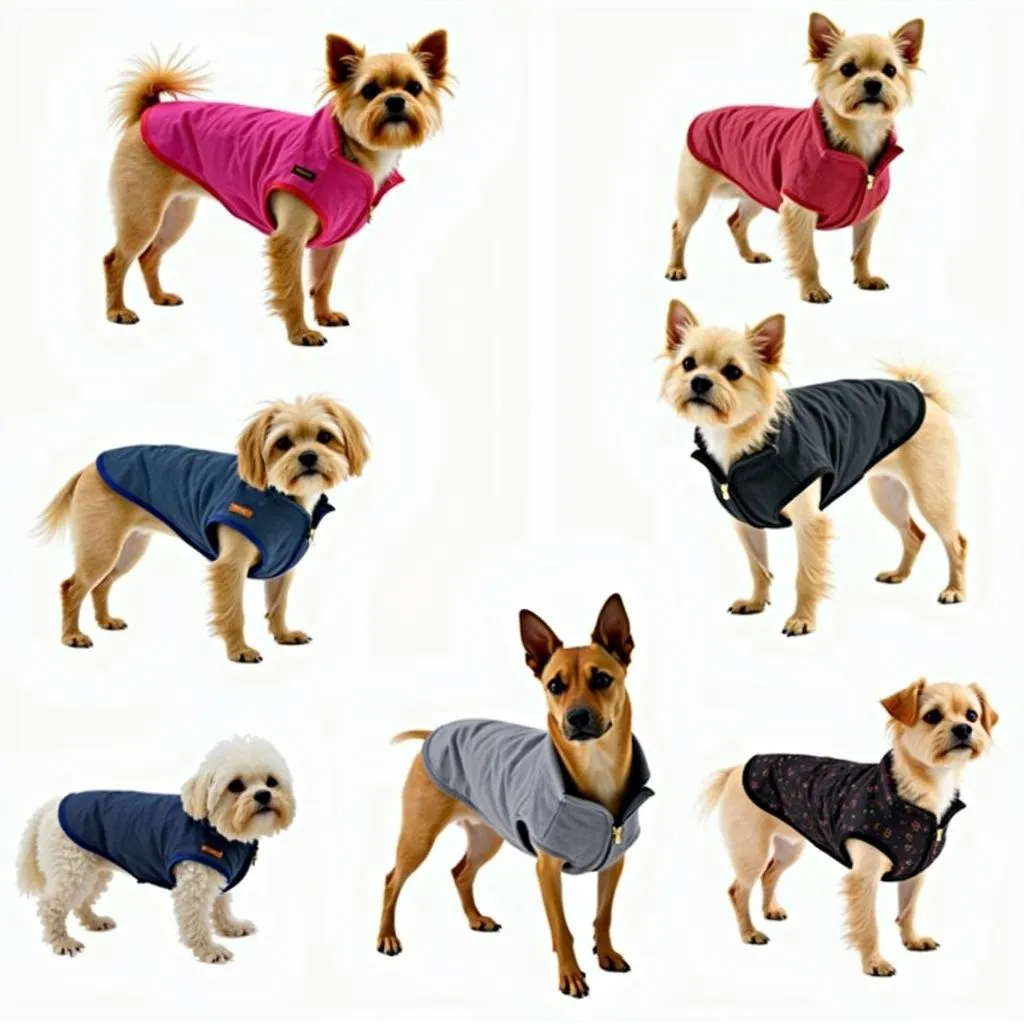 Dog coats with zips for small breeds