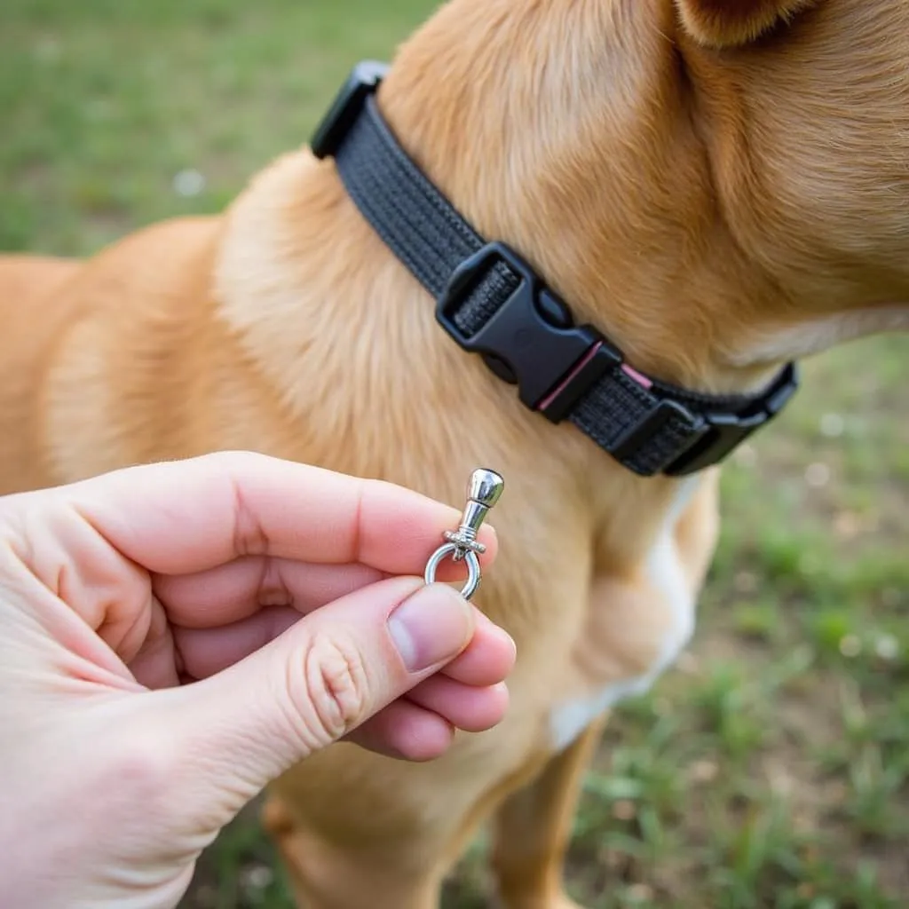 Tri Tronics dog collar contact points