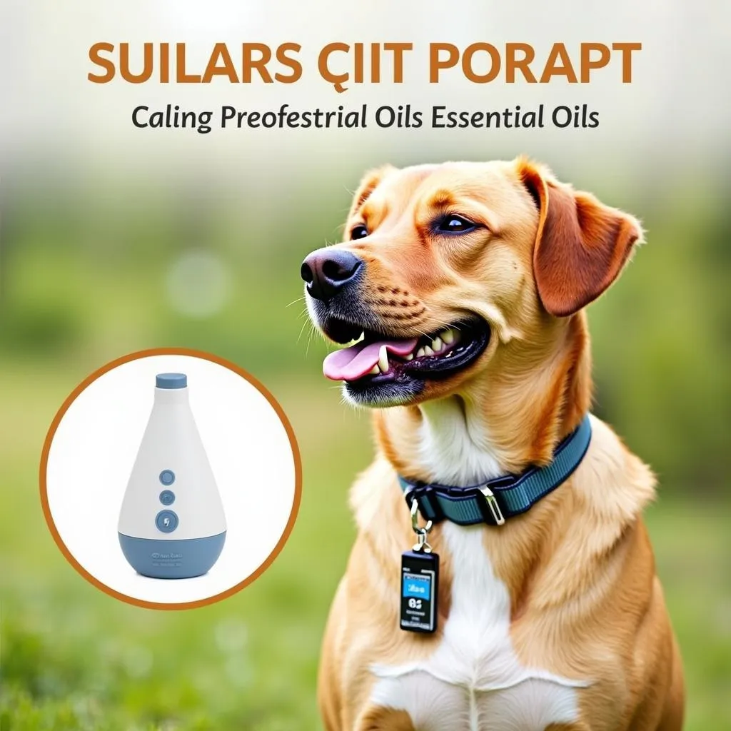 Dog collar essential oils for calming anxious dogs