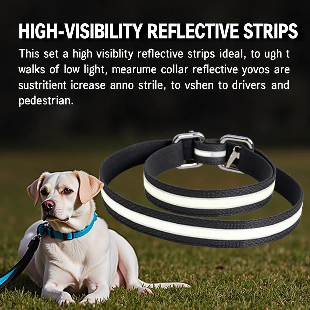 Reflective Dog Collar and Leash Set