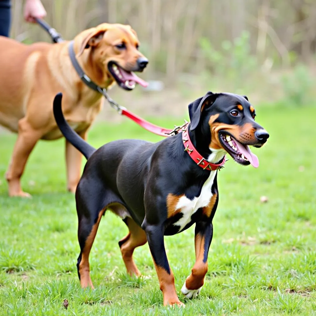 Dog Collar with Spikes - Protection Against Other Dogs