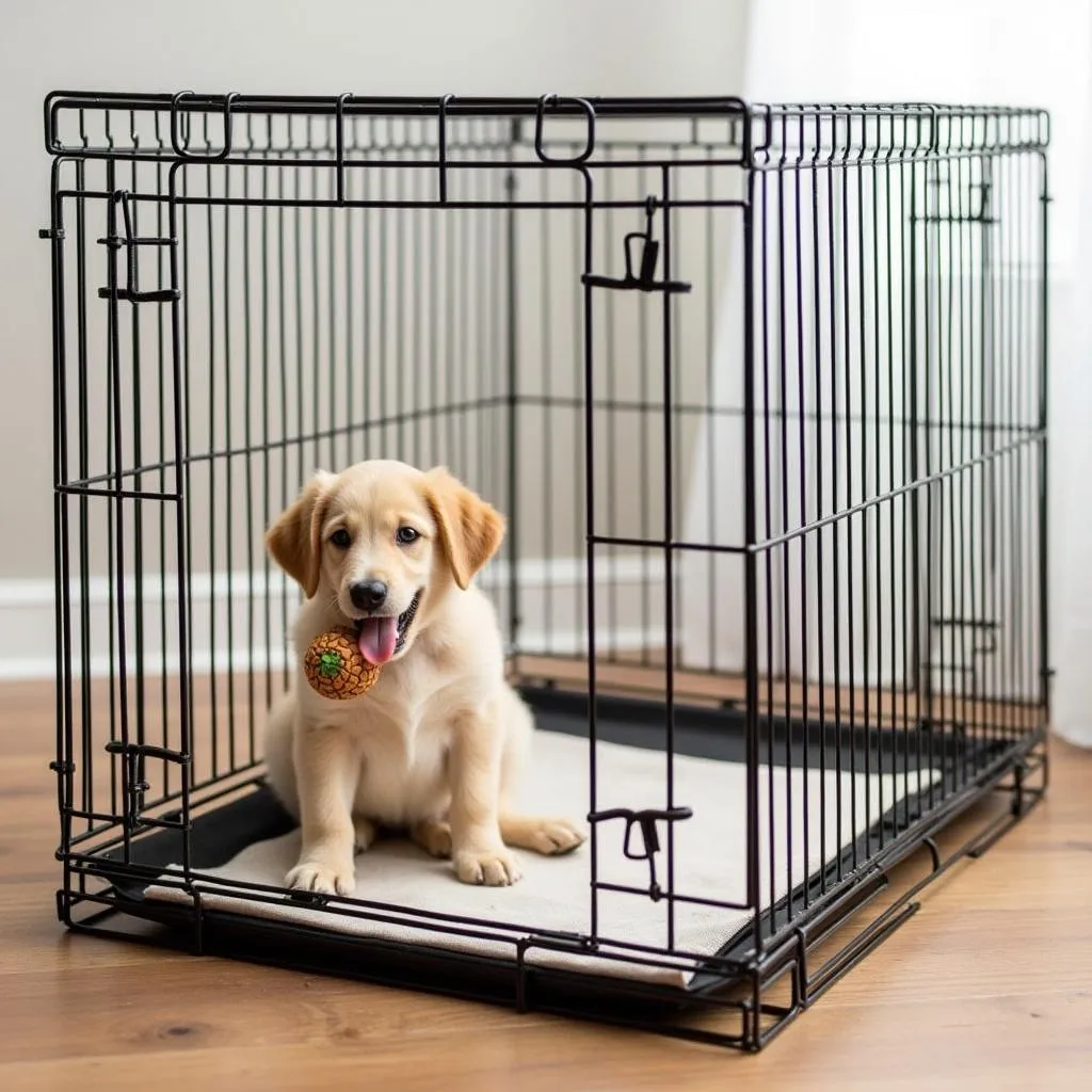 Dog crate 30 x 19 x 21 used for puppy training