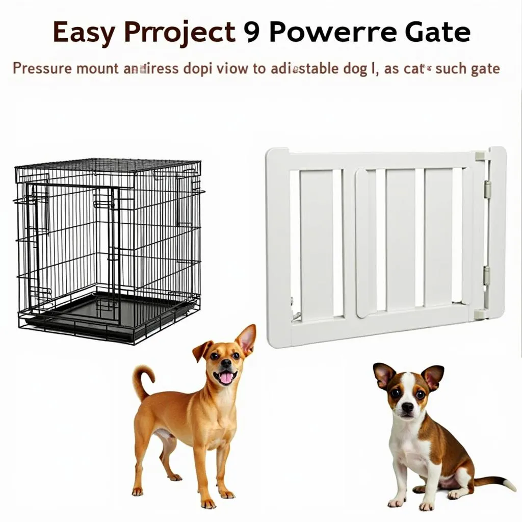 Dog crate and gate for small breeds