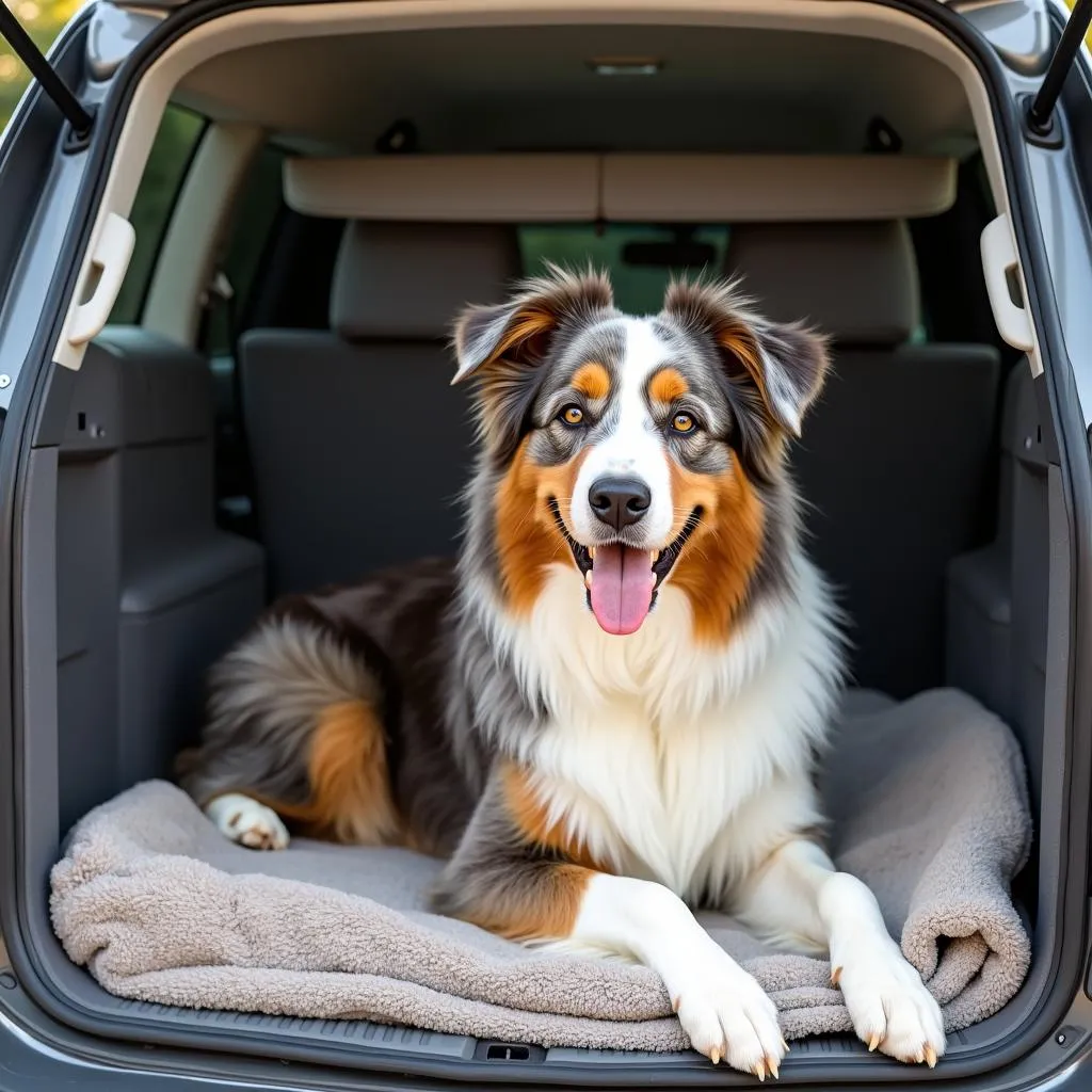 Dog crate for an Australian Shepherd in Australia