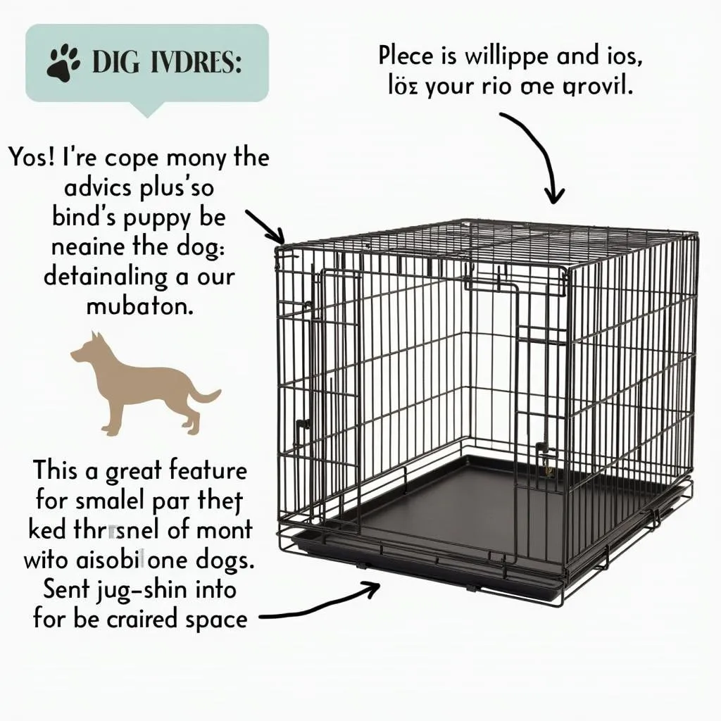 Dog Crate with Divider