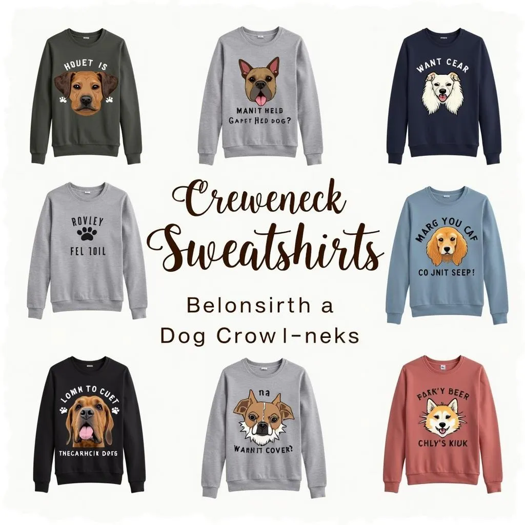 Dog Crewneck Sweatshirt: Show Your Love for Your Furry Friend